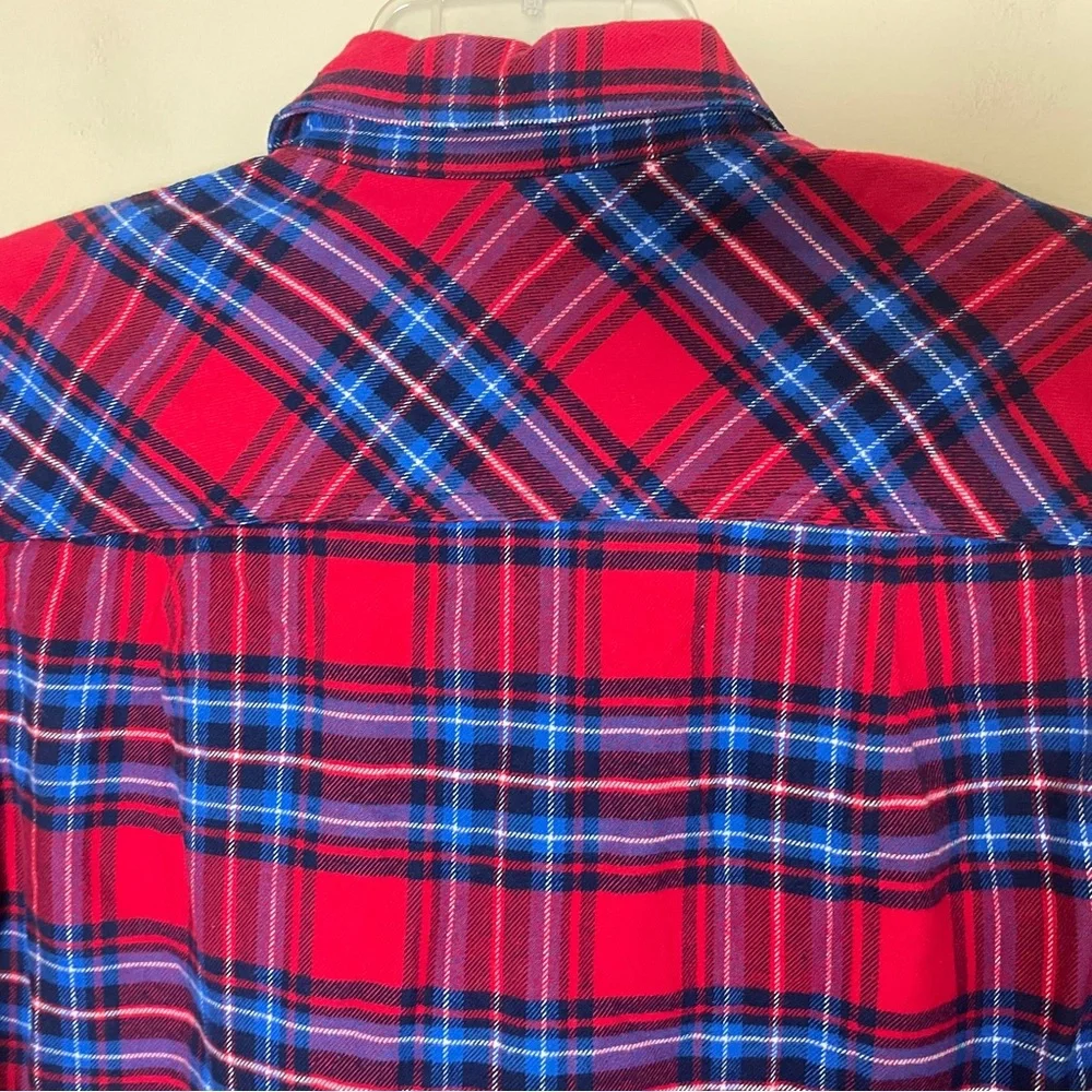 J. Crew Mercantile Plaid Half-Zip Pullover Top Shirt Jacket Women's XS NWT J5266